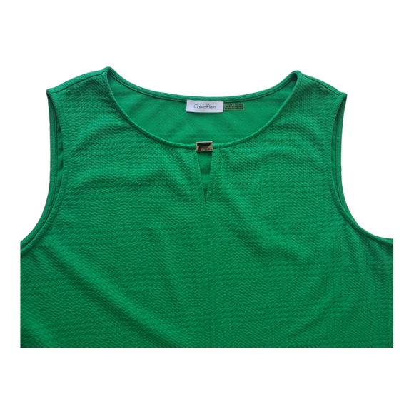 Calvin Klein Women's Green Sleeveless Top Size L - Picture 6 of 9